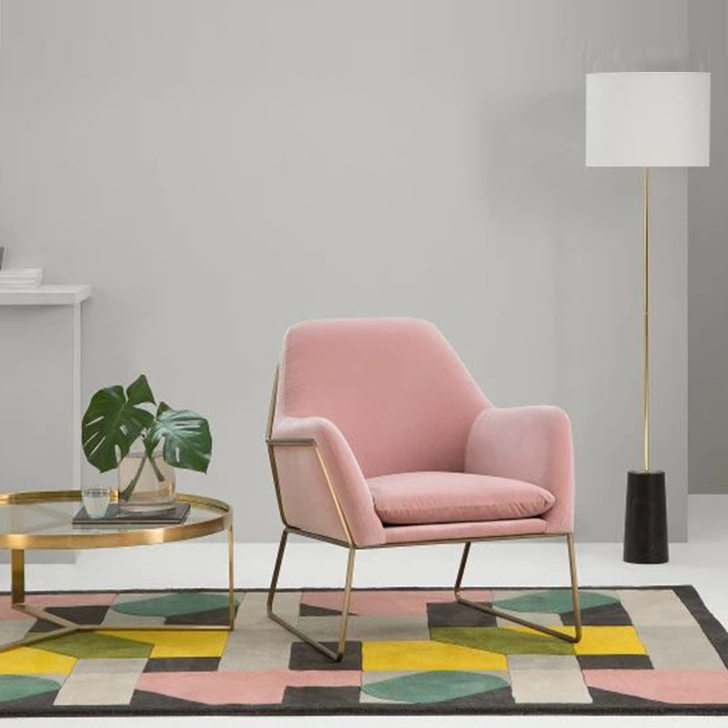 Nordic Loft Industrial Wind Creativity Iron Art Single Sofa Small Family Style Living Room Studio Sofa Chair Bar Cassette