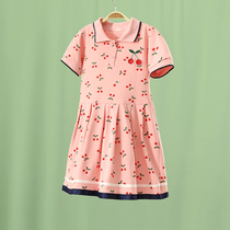 (Sweet polo skirt) Little Tiger Patty Girl Dress Baby Summer Dress Childrens Skirt Princess Dress