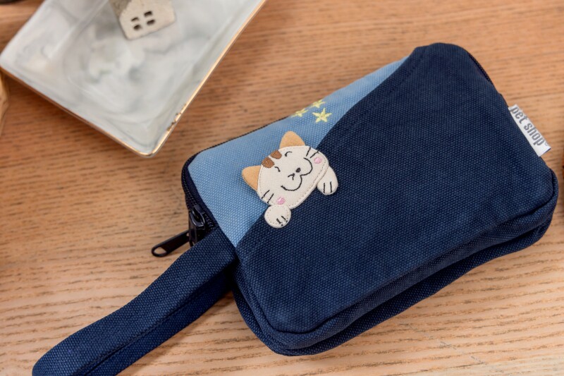 Клатч 清仓特价 越南进口petshop nz-970 纯棉布艺双层手机袋手拿包新款 No brand