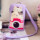 台湾啵啵猫 620104 可爱相机猫咪女帆布艺手机袋挂脖手机包 新款 mini 2