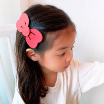 (Spot) Korea bebe prince childrens hair accessories bow hairclip broken hair side clip hairpin