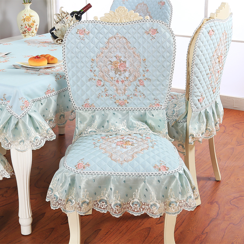 Khăn trải bàn kiểu châu Âu đệm ghế đặt hộ gia đình hình chữ nhật khăn trải bàn bốn mùa phổ quát chống trượt ghế bọc mẫu khăn trải bàn