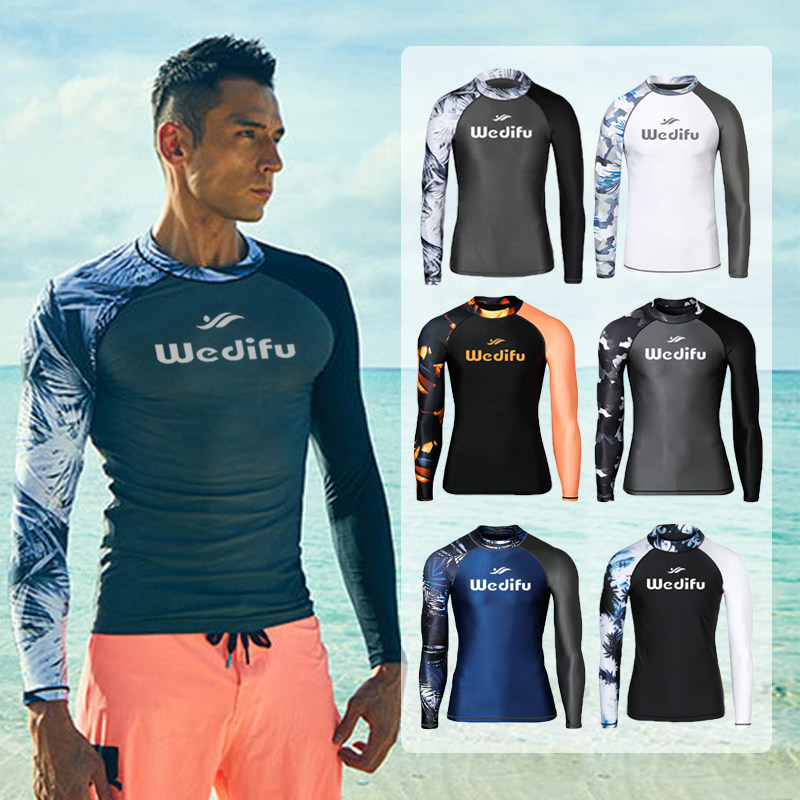 South Korean diving suit men's sunscreen quick-drying jellyfish suit women's two-piece long sleeve trousers swimsuit lovers slim floating suit