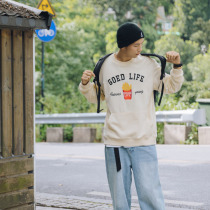 Xu Mengjie same loose embroidered sweater men and women neutral style autumn Korean trend round neck pullover long sleeve top