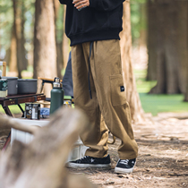 Lv Xiaohu Spring and Autumn Tide Brand Wide Leg Pants Loose Straight Rank Japanese Casual Pants Mens High Street Trend Slimming Pants