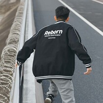 American High Street Baseball Suit Jacket Mens 2022 Fall New Letters Embroidered Jacket Tide Casual 100 Hitch Blouse