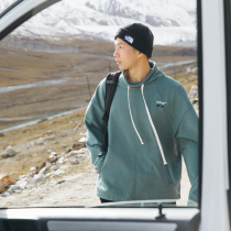 Lu Xiaohu Japanese Street semi-high-collar clothes men plus velvet thickened autumn and winter National tide loose pullover embroidered top