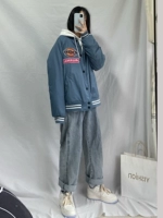 Летние джинсы, штаны, летняя летняя одежда, свободный прямой крой, большой размер, высокая талия