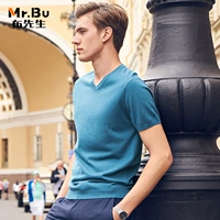 Ông vải mùa thu người đàn ông mới của áo sơ mi màu rắn len đáy áo sơ mi nam t-shirt nam