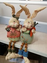 Foreign trade tail single fabric Rabbit jewelry Newlywed Birthday Christmas New Year Valentines Day gift Pastoral wind sample