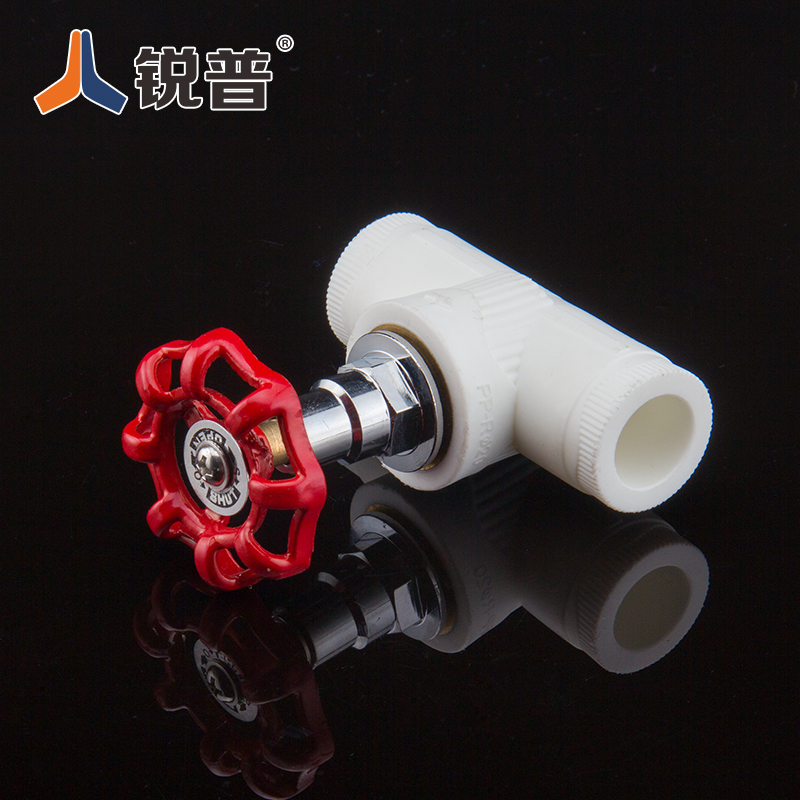 Sharp Pppr valve lifting copper stop valve 40 50 63 63 75 tap water pipe fittings ppr pipe fittings