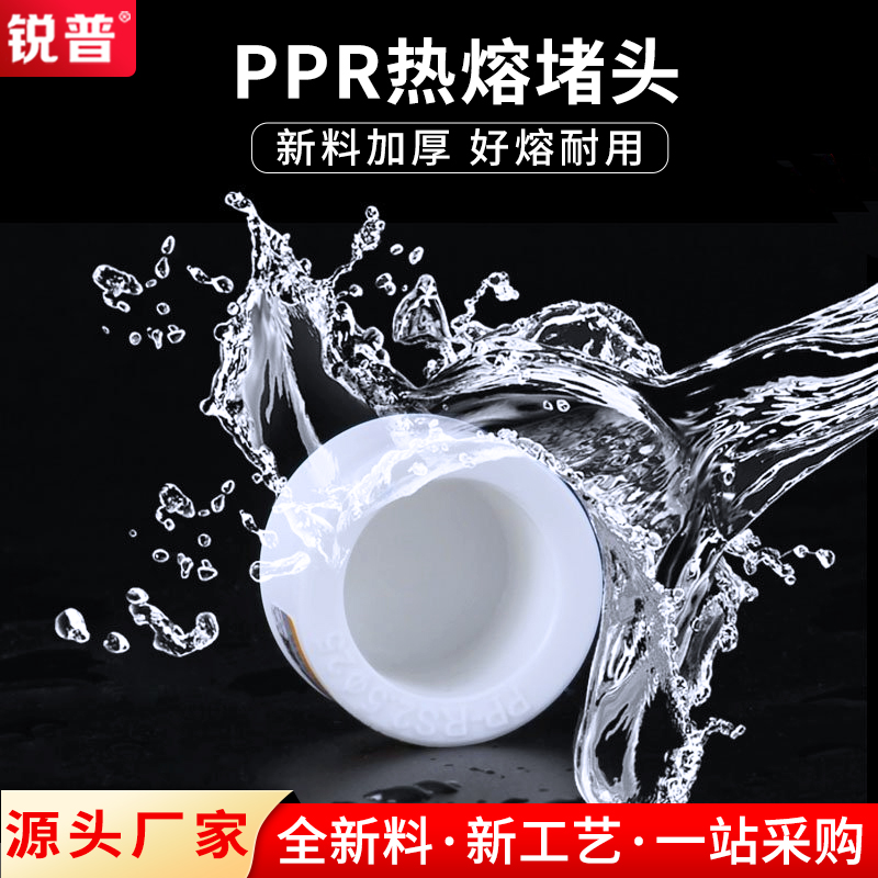 Sharp thickened PPR tube cap plumbing accessories 20 25 25 40 32 50 50 63 90 90 blocked cap connector choke plug