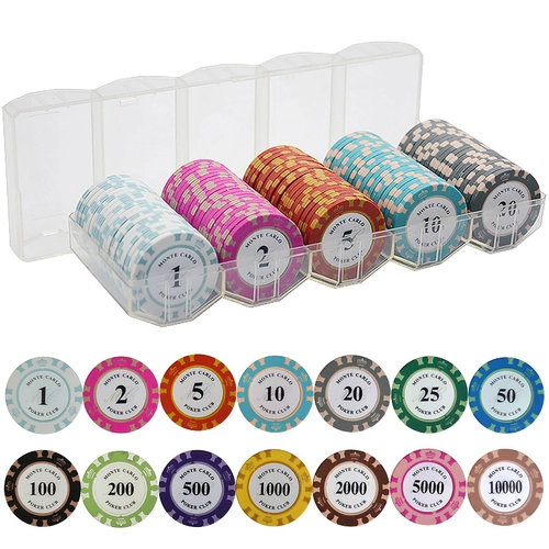 Texas Hold'em Chip Coin Set Mahjong Chess Room Special Chip Card Pice Points Carp Card Card