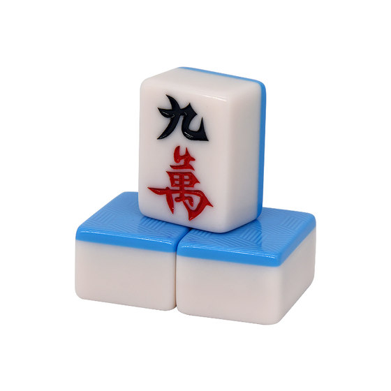 Household hand-rolled mahjong tiles, mahjong boutique, medium large size, ordinary standard travel dormitory, red medium tablecloth package dice