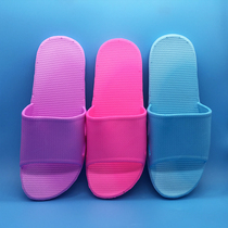 Fashionable home slippers for lovers indoor bath and sandals casual flip-flops plastic non-slip solid color special