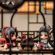 Игрушка-аниме 擎苍正版魔道祖师q蓝忘机魏无羡浴衣款q版手办动漫周边预定含特典