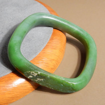 I was shocked by the rare Xinjiang dialect Hetian jade Cele Gobi Jasper with lenticel inner diameter 58mm square bracelet s2