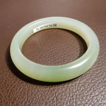 Stunned by dialect Hetian jade boutique collection grade Qinghai material delicate and warm white jade belt Cuika 54mm bracelet X5