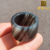 Dialect hot boutique black and white clear and good mood mutton fat old mature blue and white seed material card 18 luxury fashion finger w