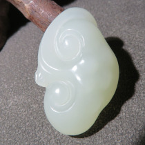 Hot dialect brand Hetian jade wearable grade Xinjiang warm and moist mutton fat white jade Ruyi pendant w1