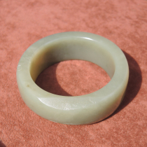 Leak high-quality collection-grade Xinjiang characteristic blue and white jade seed material with two lenticels inner diameter 58mm custom-fitted bracelet h2