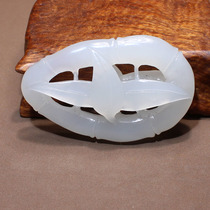 Dialect Brand Hetian Jade Featured Grade Qinghai Material White Jade Warm and Delicate Pendant Pendant N