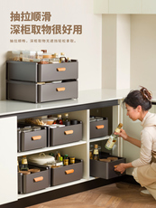 Сушилка 厨房碗柜带盖放碗箱装碗碟盘餐具家用碗架置物架子碗筷收纳抽屉式