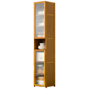 Eleven-dimensional dustproof kitchen refrigerator gap cabinet with door
