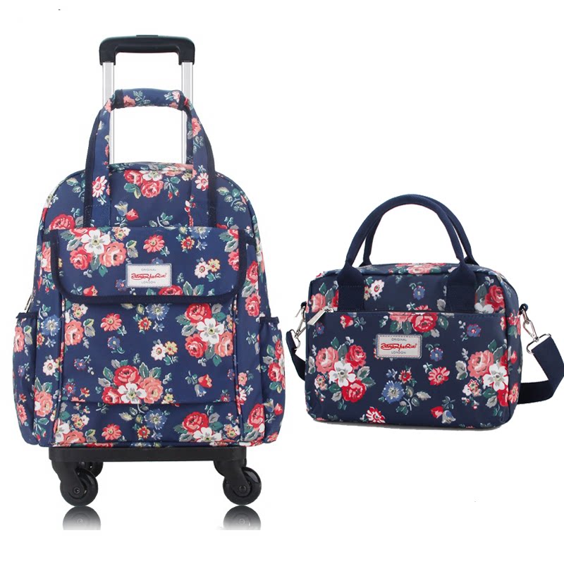 Japan and South Korea popular trolley bag Universal wheel travel bag Female hand luggage bag Student long-distance travel bag Trolley bag