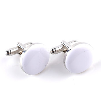 New Style Cufflinks, Round Men's Two-Color Cufflinks, Fashionable French Cufflinks, Cuff Studs, Fashionable Clothing Shirt Accessories