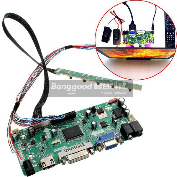 With remote control modified computer screen drive 1366x768 1366x768 B156XW02 SKU589125