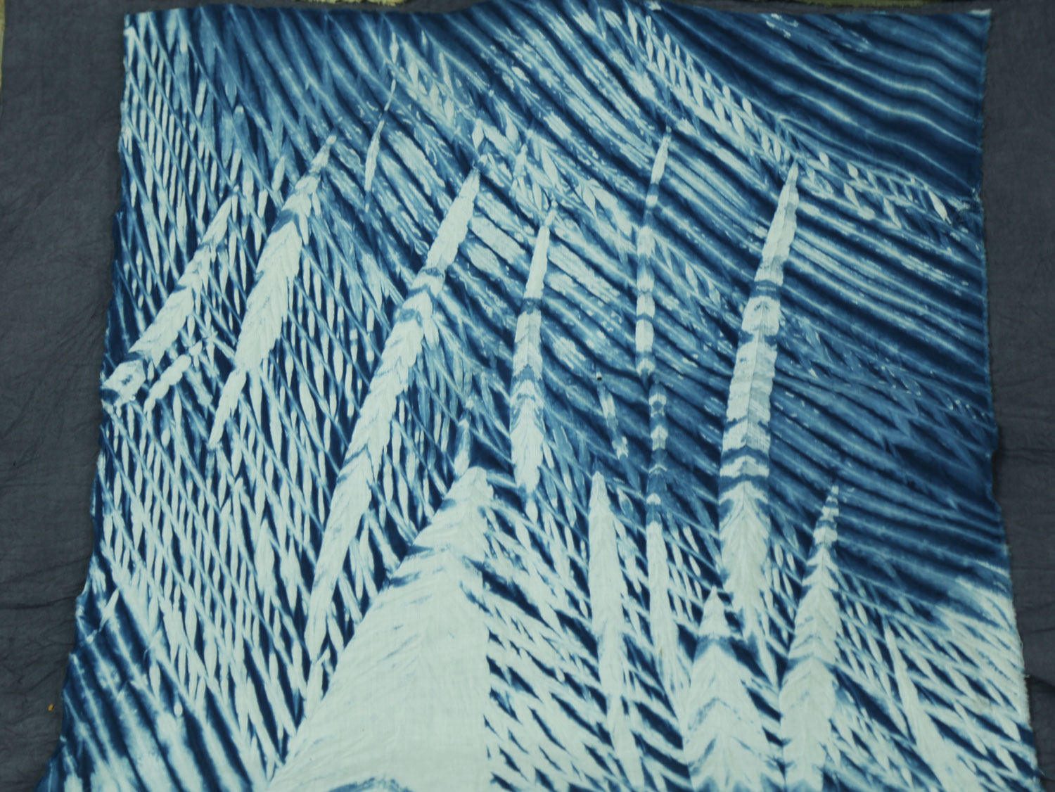 Customized products graduated with batik type dyeing and tie dyeing