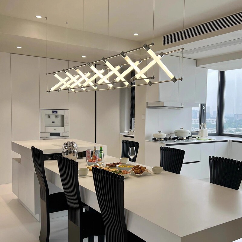 Modern Designer Restaurant Chandelier Hotel Cafe Front Desk Minimalist Creative Art Dining Table Bar Lighting Fixtures Modern Designer Restaurant Chandelier Hotel Cafe Front Desk Minimalist Creative Art Dining Table Bar Lighting Fixtures