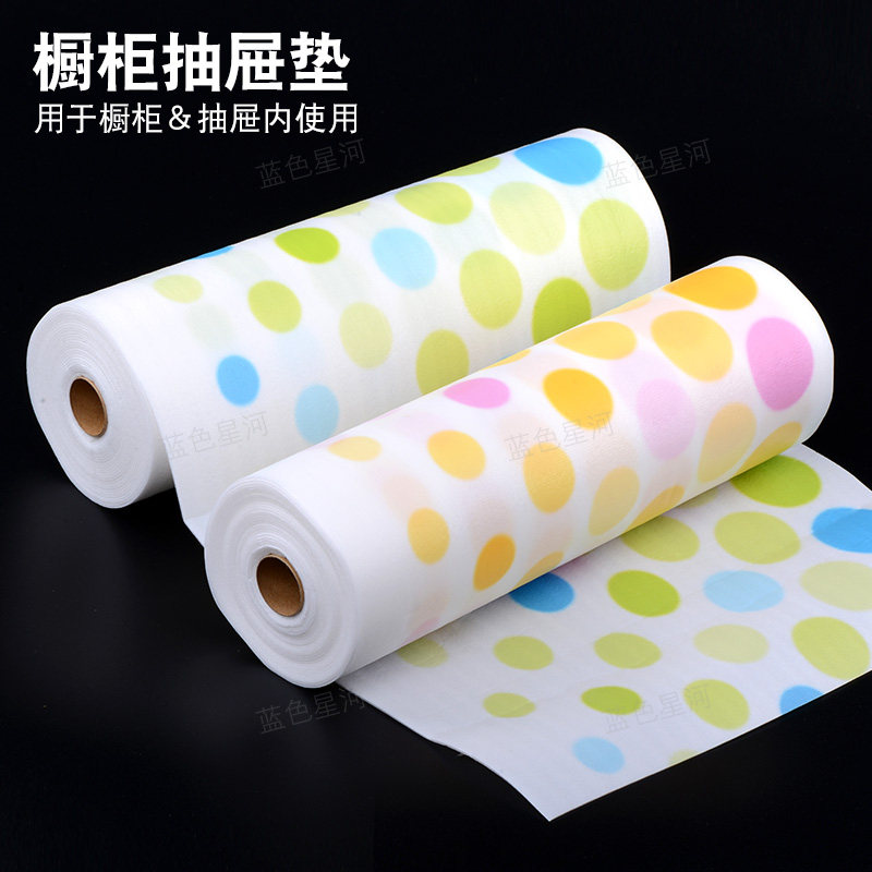 Japan imported the whole cabinet pad paper drawer pad paper Wave dot printing antibacterial anti-moisture pad wardrobe pad paper
