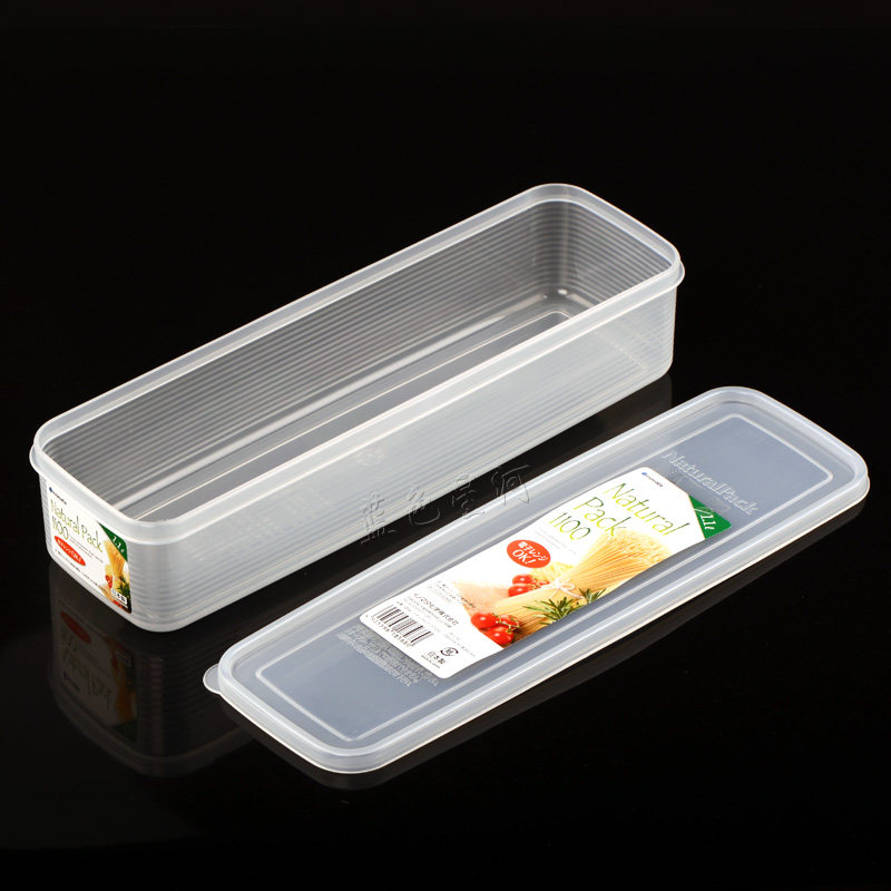 Japan imported INOMATA noodle box fresh box Italian noodle box Chopstick storage box Refrigerator box