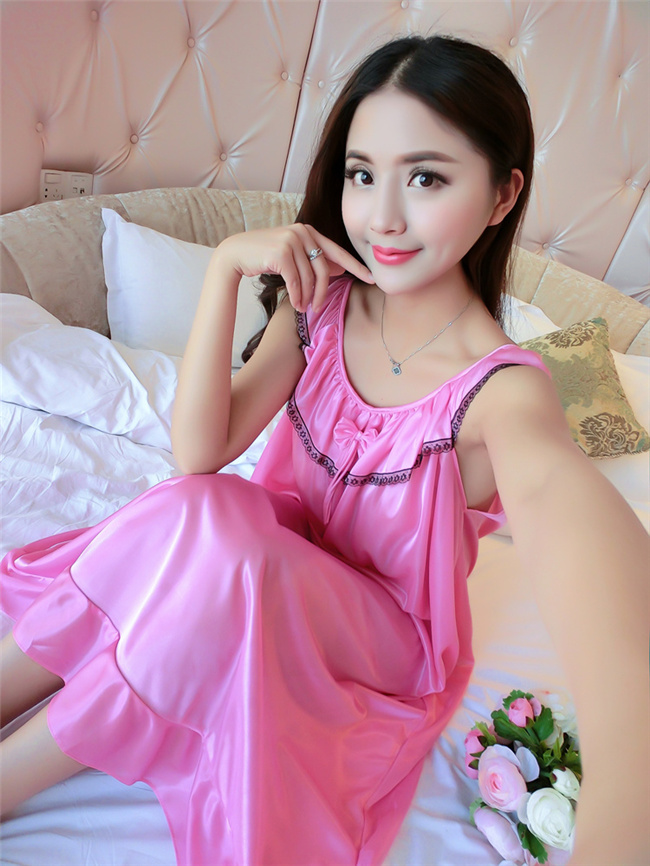 Phụ nữ mang thai nightdress nữ mùa hè kích thước lớn lỏng chất béo mm mang thai thời gian 200 kg dài sexy băng lụa mỏng voan đồ ngủ