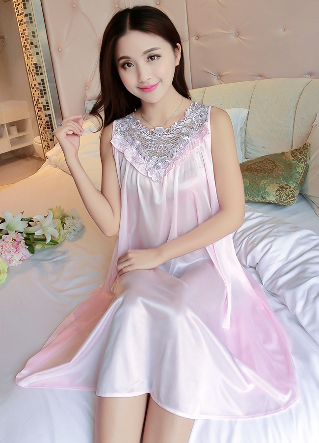 Siêu lớn kích thước nightdress nữ mùa hè 300 pound phụ nữ mang thai cộng với phân bón để tăng 230 lỏng kích thước lớn mang thai băng lụa dài đồ ngủ