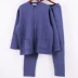 Bộ đồ lót giữ nhiệt ba lớp cardigan cho người trung niên và người già cộng với người béo size lớn nam và nữ cardigan cotton ấm áp quần áo mùa thu quần dài - Phù hợp với nóng lên Phù hợp với nóng lên