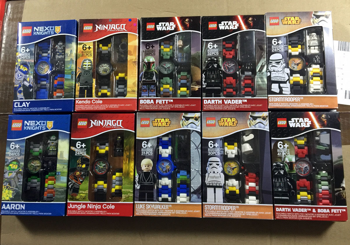 Spot Lego LEGO Star Wars Darth Vader Batman Wonder Woman Children's Toy Watch