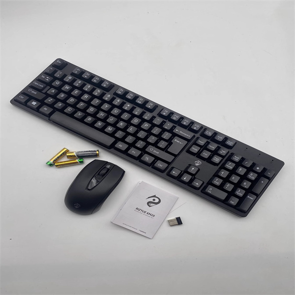 Full Size French Exam Wireless Dual-Mode Bluetooth Keyboard and Mouse Set Apple iPad Desktop Laptop