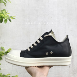 KOAN Seiko ສີດໍາ nylon wax cloth low-top lace-up TPU milky sole couple thick-soled shoes casual cloth shoes