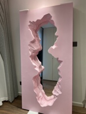 Зеркало в полный рост 意大利破碎镜丹尼尔联名侵蚀落地全身镜broken mirror艺术穿衣镜