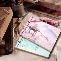 Ancient style notebook student notebook notepad stationery Chinese style retro blank diary classic thread book