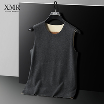 Silk patch thermal underwear for mens single piece blouse for autumn and winter thickened vest woman inside wearing protective belly warm stomach waistcoat