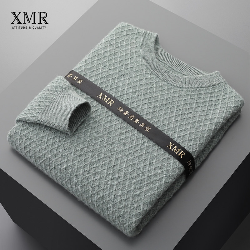 Soft Glutinous Sweater New 2022 Burst Fashion Foreign Pie Mountain Cashmere Cashmere Sweatshirt Men Thickened Cashmere Sweater