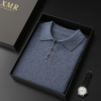 Upscale cashmere sweatshirt male 100 pure cashmere winter coat with thin undershirt turtlenectshirt polo collar sweater