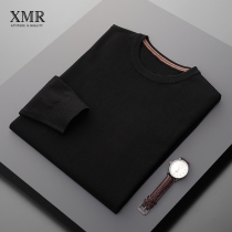 Youthful vitality sweatshirt male round collar No hat pure color slapped undershirt youth casual blouse minimalist style long sleeve T-shirt