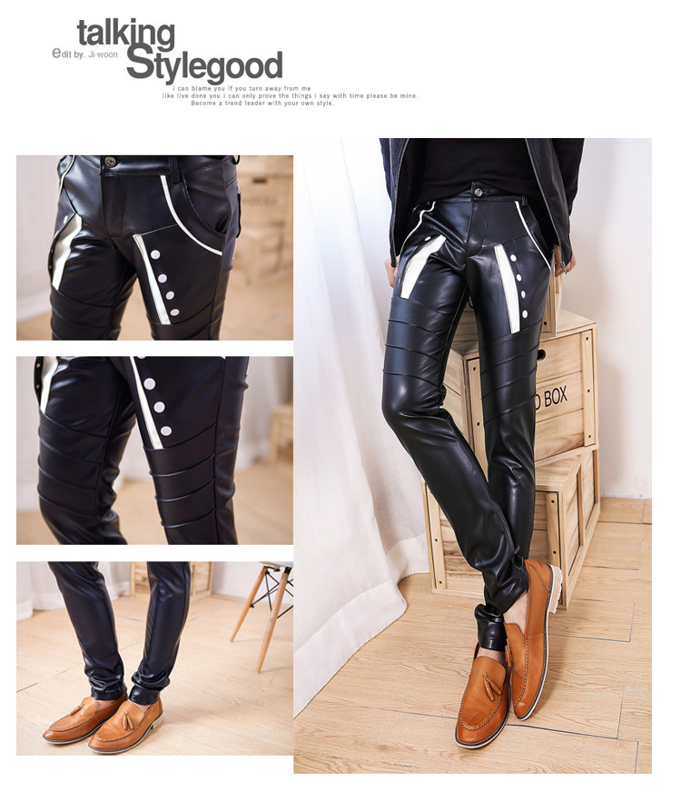 Pantalon cuir homme serré pour adolescent - Ref 1488962 Image 39