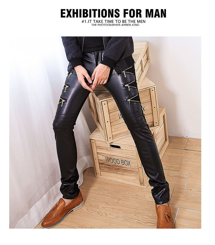 Pantalon cuir homme serré pour adolescent - Ref 1488962 Image 20
