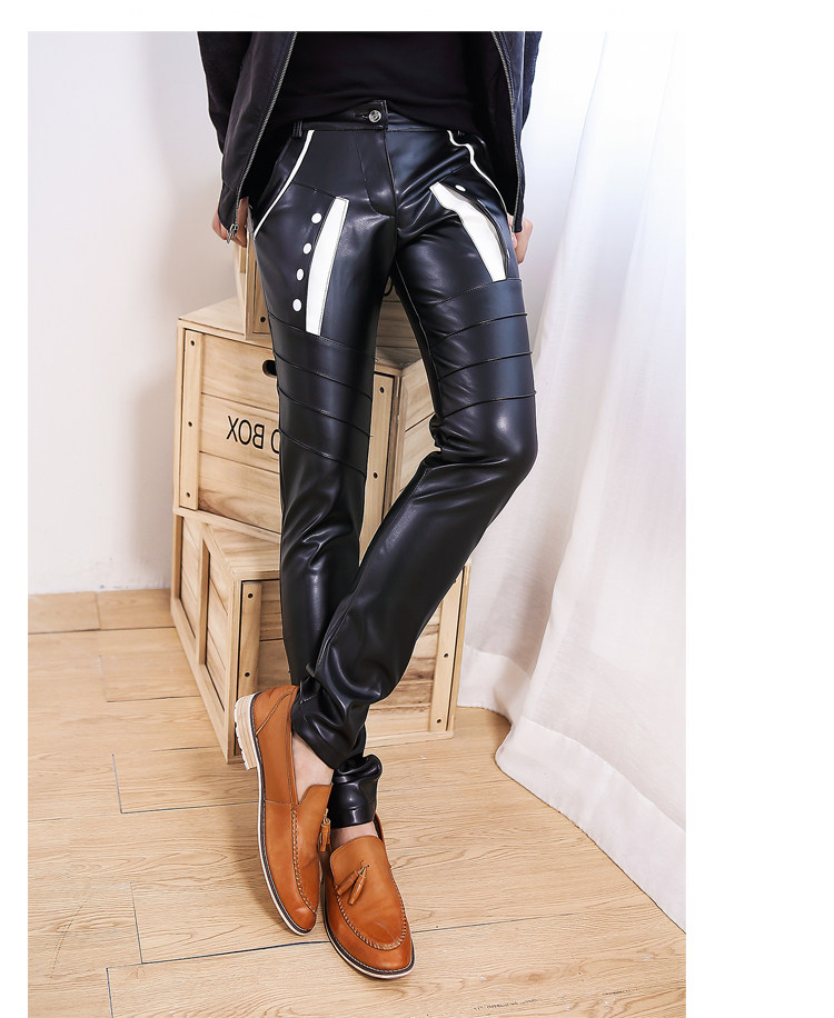 Pantalon cuir homme serré pour adolescent - Ref 1488962 Image 38